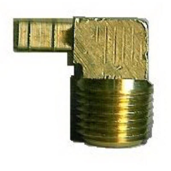 Anderson Metals 57069-0204 0.12 x 0.25 in. Brass Mini Hose Barb Elbow., 10PK 376676 - main